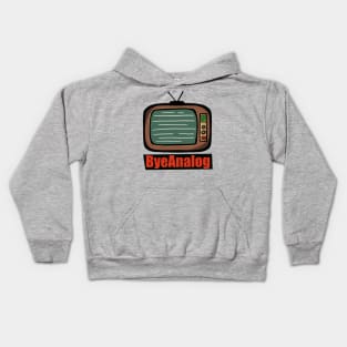 Bye Analog Tv Kids Hoodie